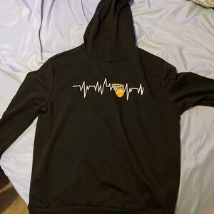 Hoodie with basketball on front